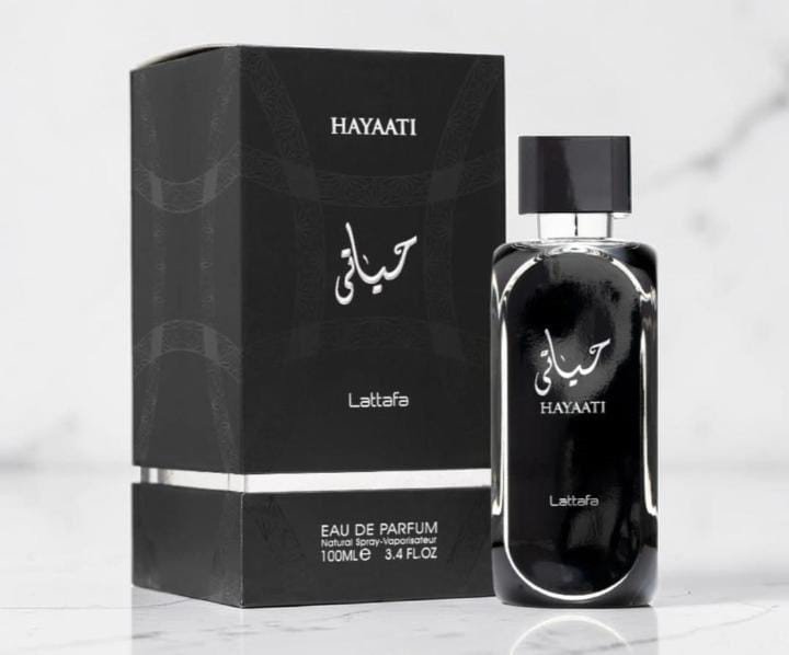HAYAATI PARFUM 100ml. is a bold, modern fragrance crafted for lovers of fresh sweetness. Its good for your everyday use and special occasion.