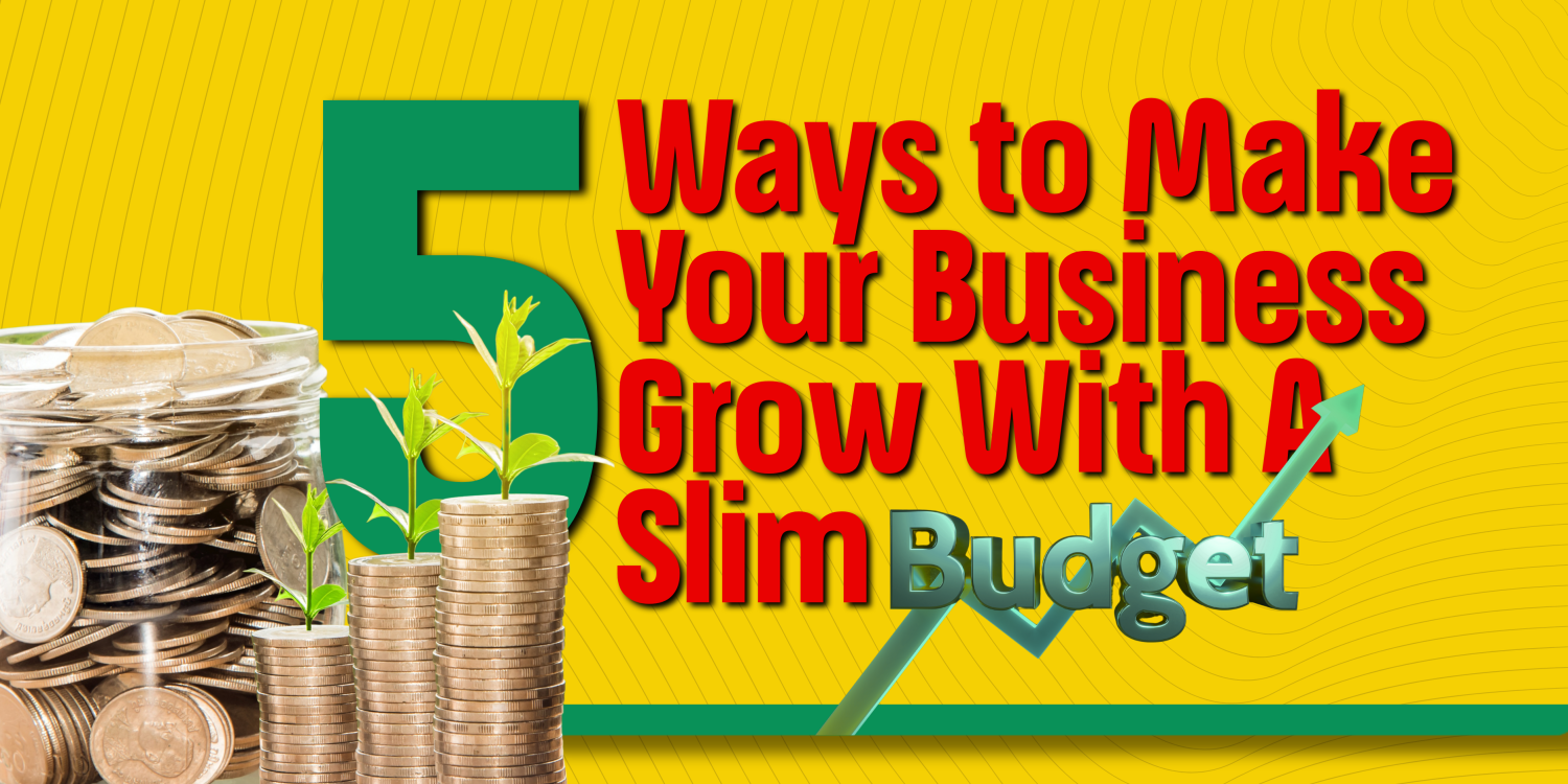 5 Ways to Make Your Business Grow With A Slim Budget